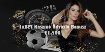 1xBET Kaszinó Üdvözlő Bónusz