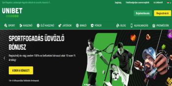 Unibet Fogadóiroda Üdvözlő Bónusz