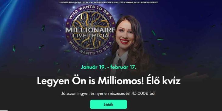 Legyen ön is milliomos a BET365 oldalán