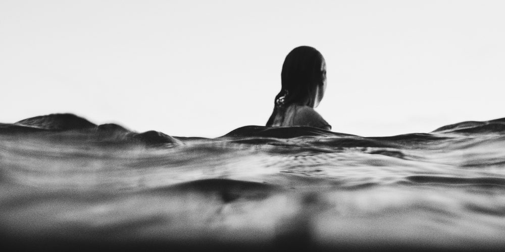 female swimming