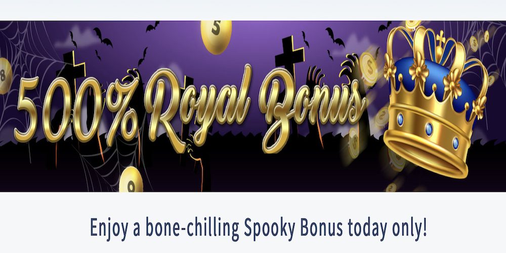 500% Spooky Bonus at CyberBingo