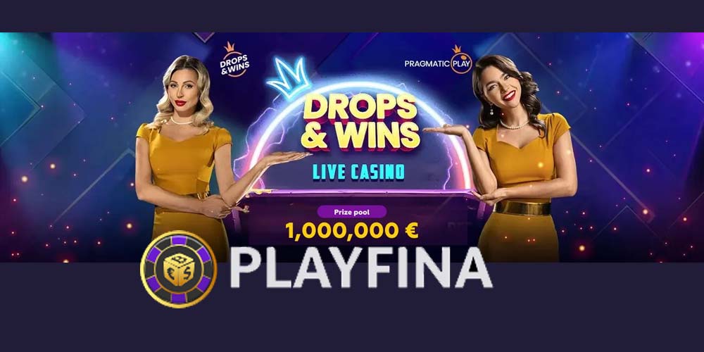 Spin and Win Big with the Drops&Wins Live Casino Tournament at Playfina Casino