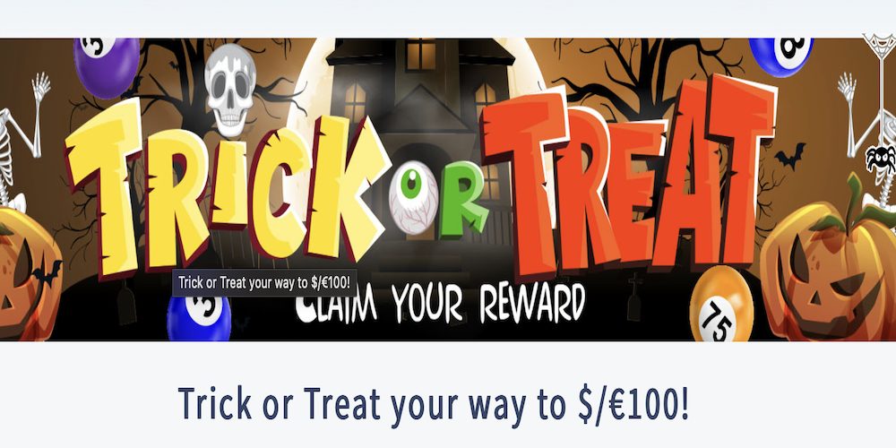 Trick or Treat Reward at CyberBingo