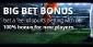 100% Max. €100 Betting First Deposit Bonus to Jump-Start Your Punting Career at Big Bet World!