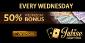 100-pound Cashmatch Bonus with Jubise Casino’s Lucky Wednesday