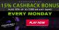 Raging Bull Casino Offers Superb 15% Monday Cashback Bonus