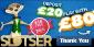 Collect the £10 Slotser No Deposit Bonus!