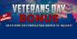 Veterans Day Casino Bonus With Vegas Crest Casino