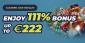 Casinoin Casino December Bonus: Get a 111% Bonus up to $255