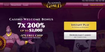 Aladdin’s Gold Casino Welcome Bonus