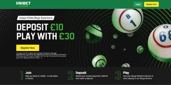 Unibet Bingo Welcome Bonus