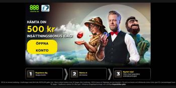 888casino Welcome Bonus for Sweden