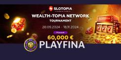 Join the Wealth-Topia Network Tournament at Playfina Casino – Win Your Share of €60,000!