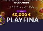 Join the Wealth-Topia Network Tournament at Playfina Casino – Win Your Share of €60,000!