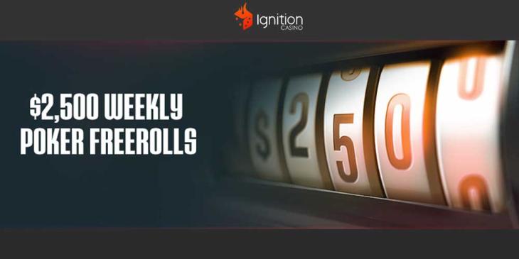 Weekly Poker Freerolls at Ignition Casino: Win Up to $2.500