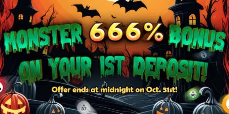 Monster Cyberbingo Welcome Offer: Get 666% Bonus