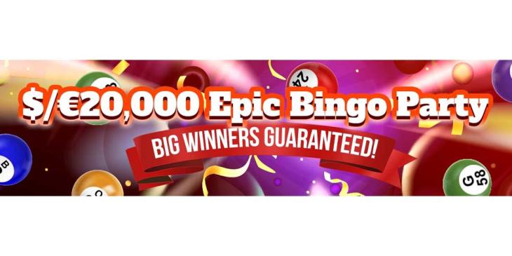 Epic Bingo Party at Vegas Crest Casino: Win Up to €20,000!