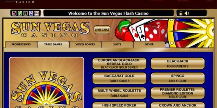 Sun Vegas Casino Slide 1